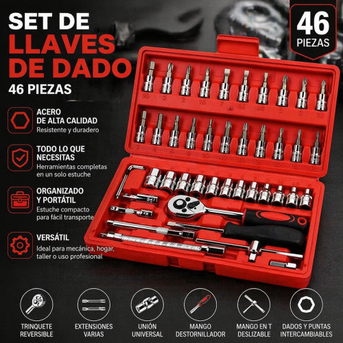 Juego de llaves 46 piezas