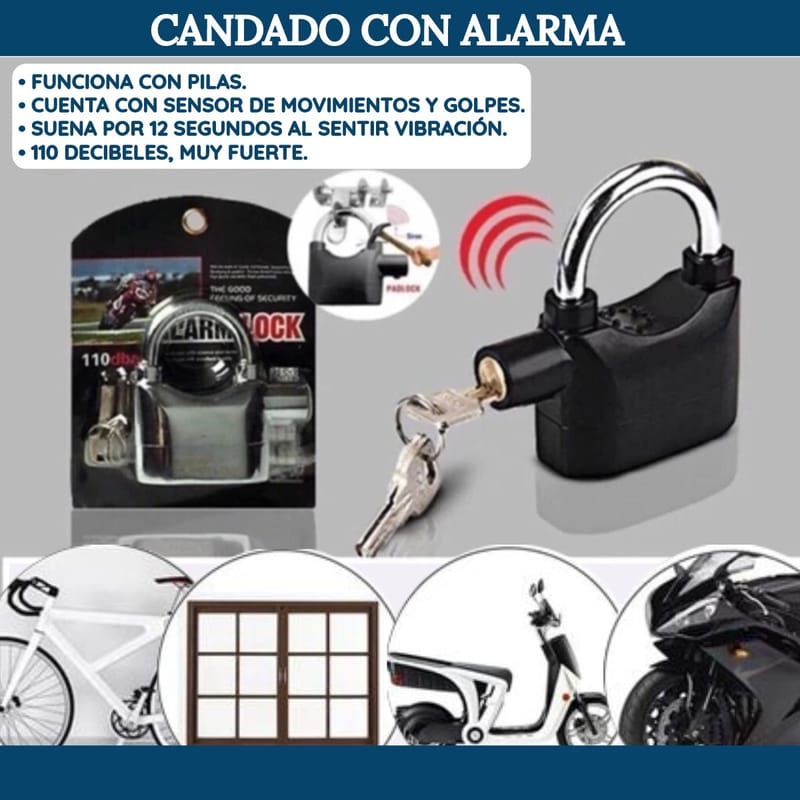 CANDADO CON ALARMA - Image 1
