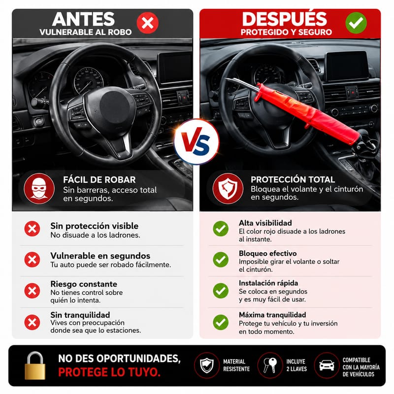 Candado Antirrobo para Volante - Image 4